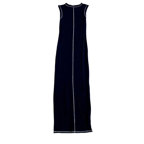 The Line by K Inez Black Sleeveless Maxi Dress XS | Stretch Modal - Picture 4 of 12